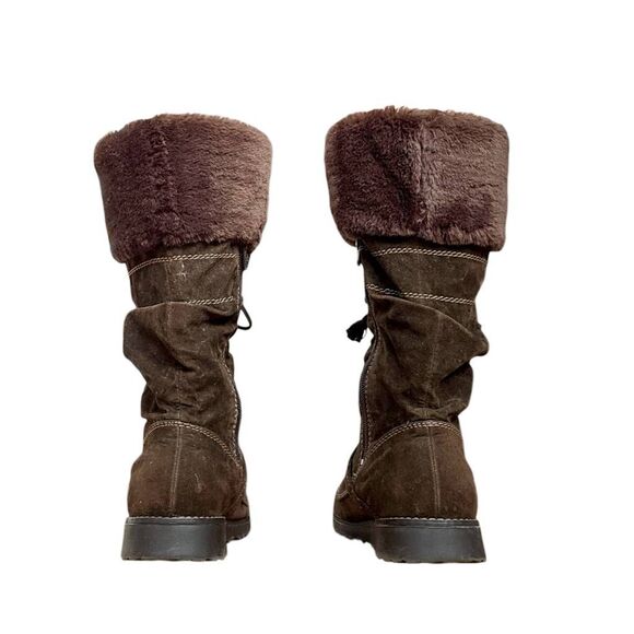 y2k vintage lace-up fur boots - Picture 5 of 7